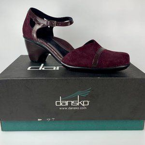 Dansko Roxy Aubergine Suede Shoe